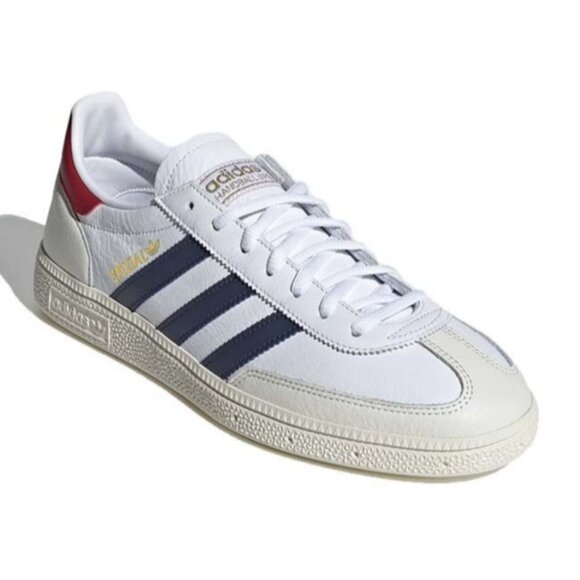 Adidas Handball Spezial Mens Sneakers White Shadow Navy Red JH5450 NEW - Picture 4 of 10